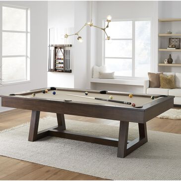 Imperial International 8" Aiden Pool Table in Coffee with Khaki Felt, , large