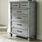 Ashley Russelyn 5 Drawer Chest in Gray, , large