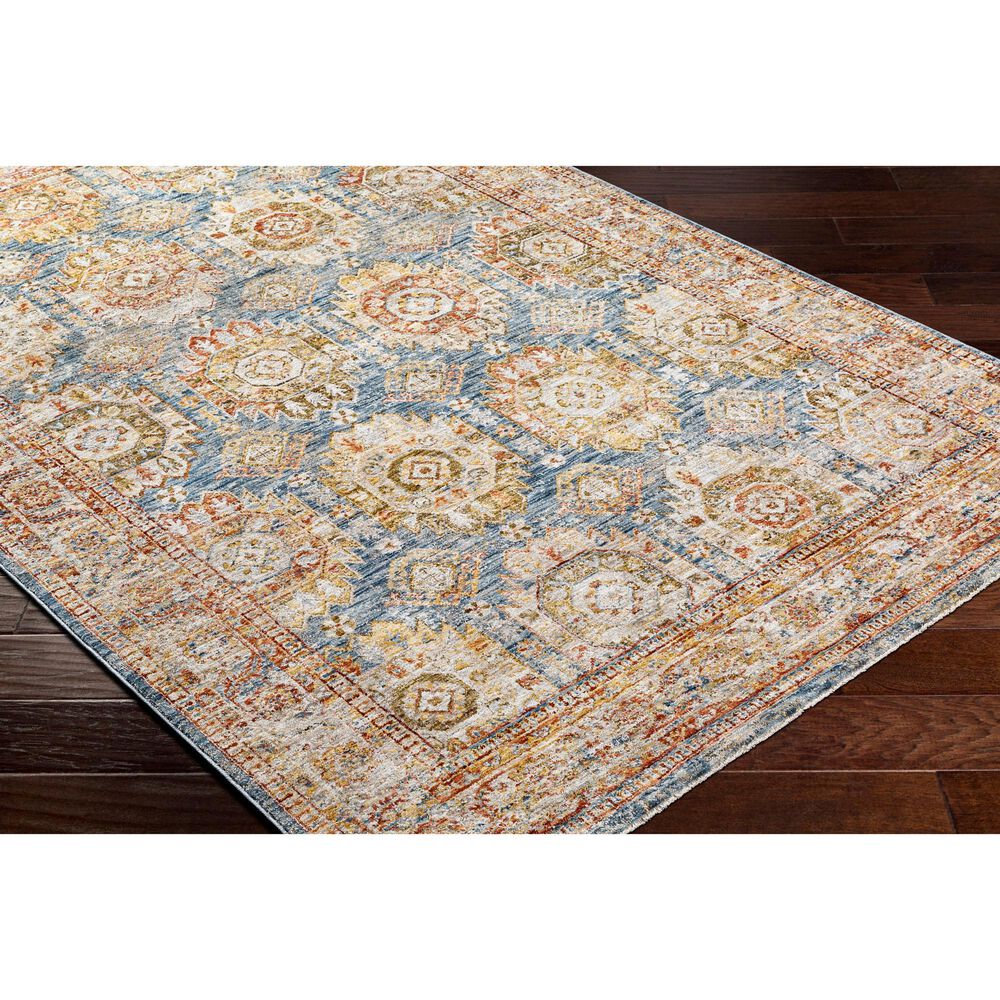 Surya Mona Lisa 5&#39; x 7&#39;5&quot; Tan, Dark Blue, Mustard, Brick Red, Olive, Sage and Burgundy Area Rug, , large