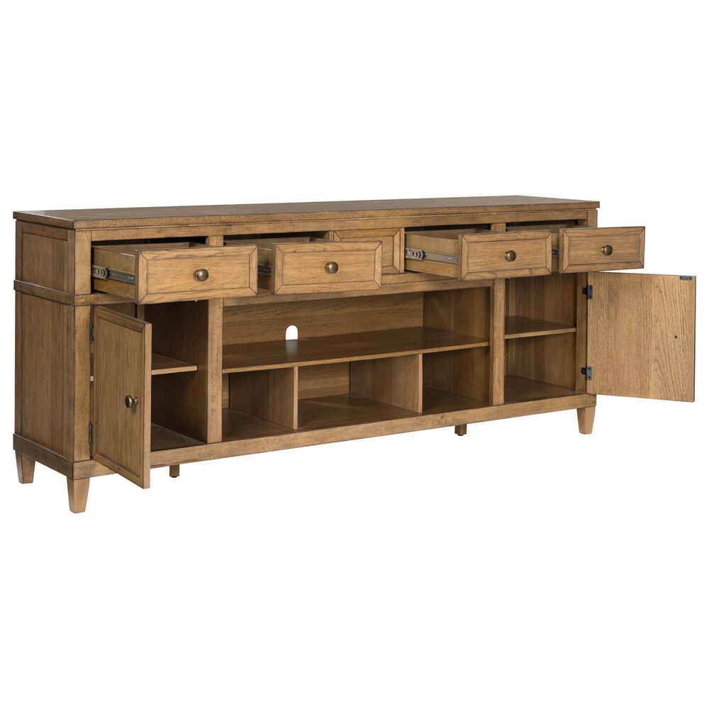 Ashley Sharlance 81" XL TV Stand in Light Brown, , large
