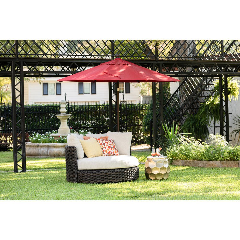 Ashley Kimora Swivel Lounge Chair in Beige, , large