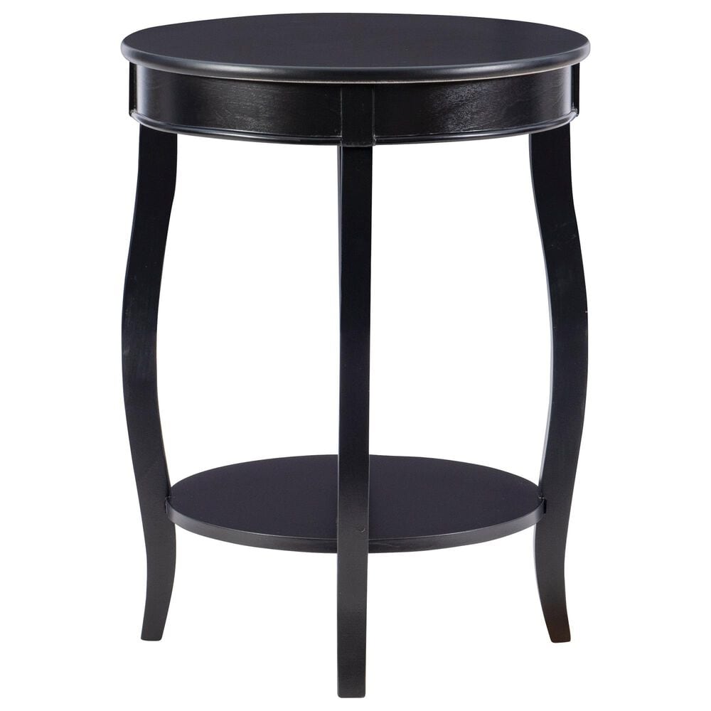Linon Home Decor Rainbow Side Table in Black, , large