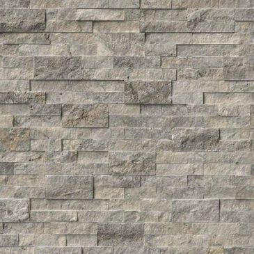 MS International Rockmount Silver Travertine 6" x 24" Stacked Stone Panels, , large