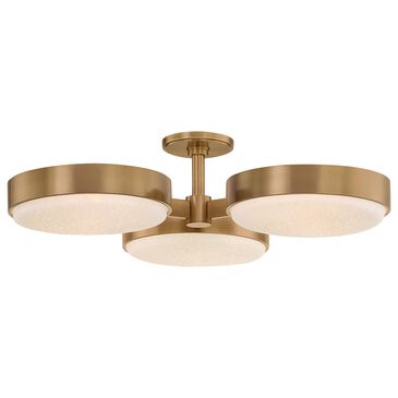 Troy Lighting Rory 3-Light Semi Flush Mount in Patina Brass, , large