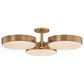 Troy Lighting Rory 3-Light Semi Flush Mount in Patina Brass, , large