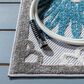 Safavieh Cabana CBN676B 2"2" x 9" Beige and Blue Indoor/Outdoor Performance Runner, , large