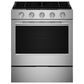 KitchenAid 30" Smart Slide-in Gas Range in PrintShield Stainless Steel, , large