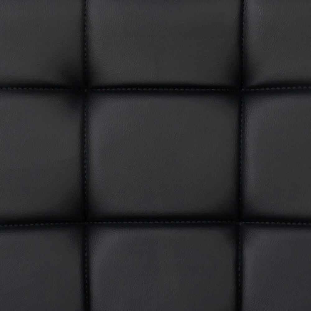 Parkerville Furniture Line Quilted Back Adjustable Swivel Bar Stool in Chrome and Black, , large