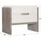 Bernhardt Foundations 2 Drawers Nightstand in Linen and Light Shale, , large