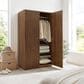 Modway Render 2-Door Wardrobe Closet in Walnut, , large