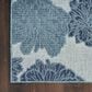 Nourison Garden Oasis Floral Blue 9" x 12" Indoor/Outdoor Area Rug, , large