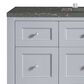 James Martin Vanities Breckenridge 48" Single Bathroom Vanity in Serenity Blue with 3 cm Parisien Bleu Quartz Top and Rectangular Sink, , large