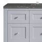 James Martin Vanities Breckenridge 48" Single Bathroom Vanity in Serenity Blue with 3 cm Parisien Bleu Quartz Top and Rectangular Sink, , large