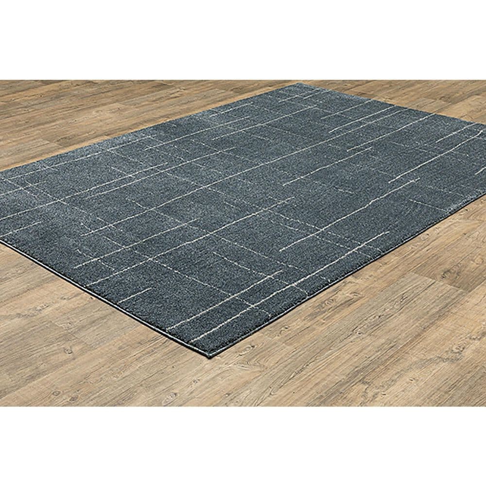 Oriental Weavers Alton Geometric 3&#39;3&quot; x 5&#39; Blue and Beige Area Rug, , large
