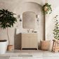 James Martin Vanities Gracyn 36" Single Bathroom Vanity in Coastal Driftwood with 3 cm Victorian Silver Quartz Top and Rectangular Sink, , large