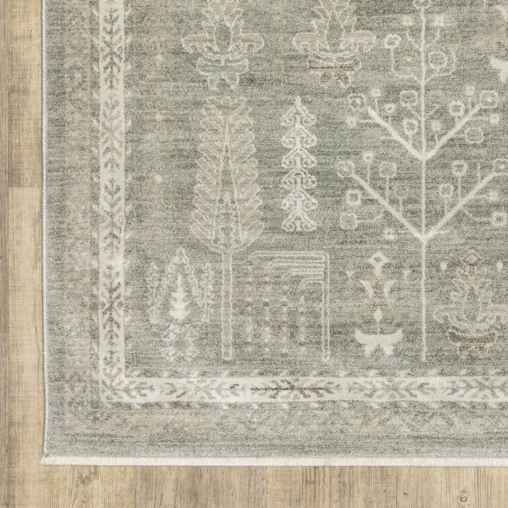Oriental Weavers Keaton Green and Beige 2'3" x 7'6" Runner, , large