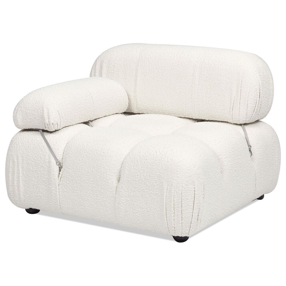 Jennifer Taylor Home Marcel Lounge Arm Chair in Ivory White, , large