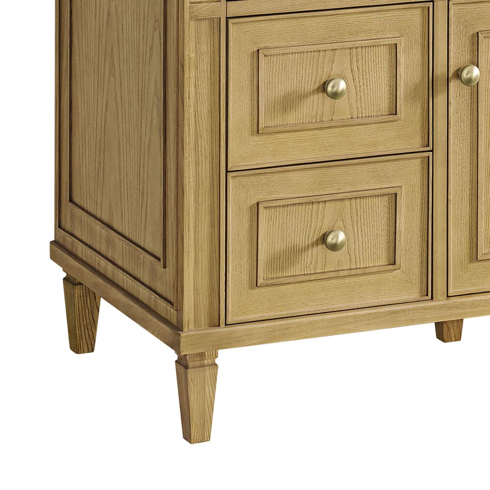 James Martin Vanities Lorelai 48&quot; Single Vanity in Light Natural Oak with 3 cm Arctic Fall Solid Surface Top, , large