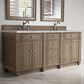 James Martin Vanities Bristol 72" Double Bathroom Vanity in Whitewashed Walnut with 3 cm Eternal Jasmine Pearl Silestone Top, Rectangular Sinks and FreePower Wireless Charger, , large