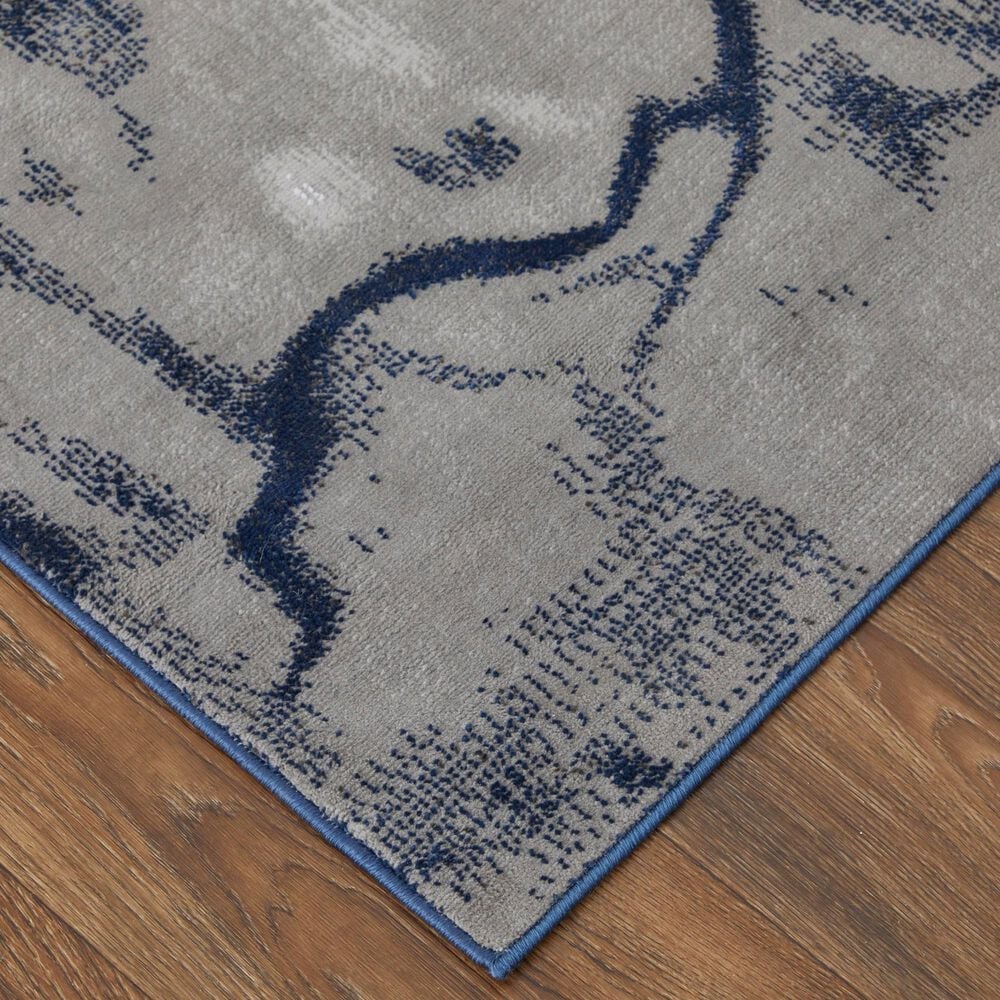 Feizy Gaspar 8&#39; x 11&#39; Gray and Blue Area Rug, , large