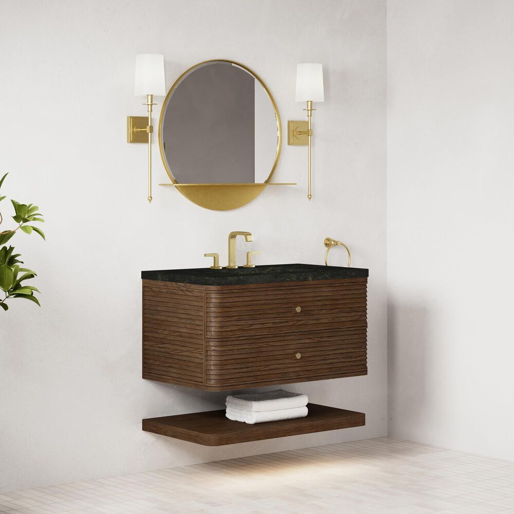 James Martin Allamari 36" Single Bathroom Vanity in Sable with 3 cm Phantome Eclos Top and Rectangular Sink, , large