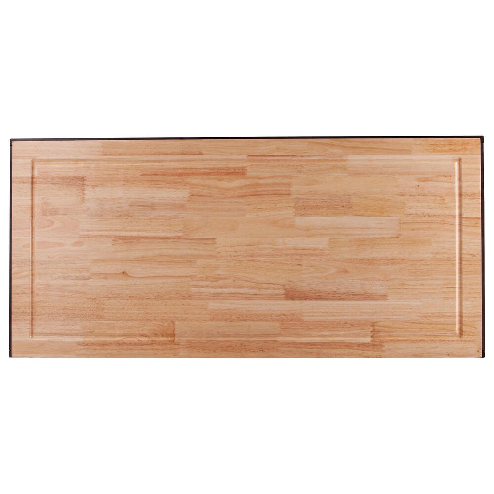 Southern Enterprises Waysmere Kitchen Island in Smoked Ash and Natural, , large