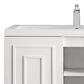 James Martin Vanities Alicante 39.5" Single Bathroom Vanity in Glossy White and Brushed Nickel with 5 cm White Glossy Resin Top and Rectangular Sink, , large