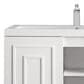 James Martin Vanities Alicante 39.5" Single Bathroom Vanity in Glossy White and Brushed Nickel with 5 cm White Glossy Resin Top and Rectangular Sink, , large