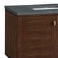 James Martin Vanities Amberly 72" Double Bathroom Vanity in Mid-Century Walnut with 3 cm Parisien Bleu Quartz Top and Rectangular Sinks, , large