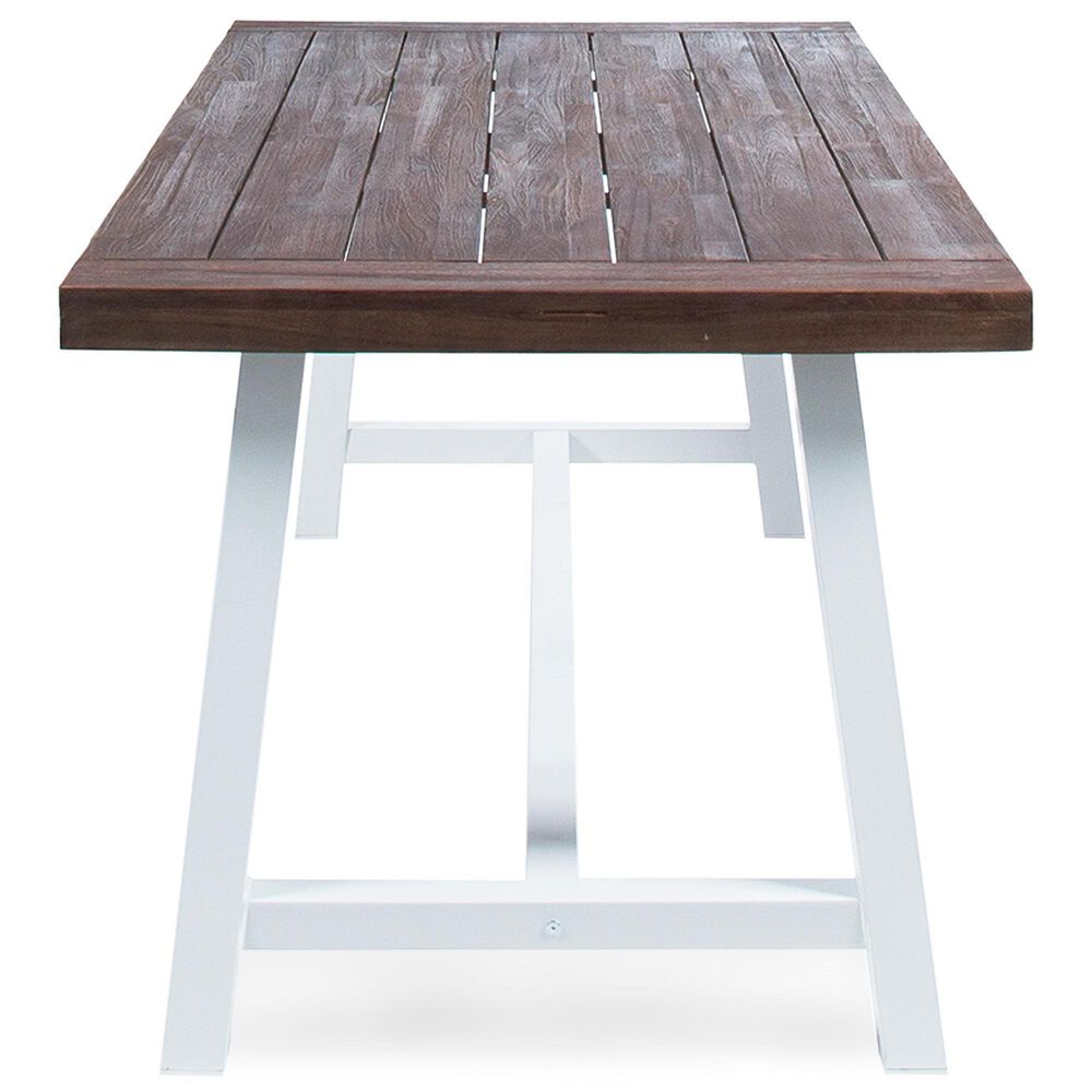 Hearth and Haven Carlie Outdoor Dining Table in Brown and White - Table Only, , large