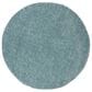 Safavieh August Shag 3" Round Aqua Area Rug, , large
