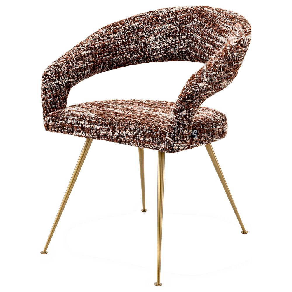 Eichholtz Bravo Arm Chair in Brushed Brass, , large