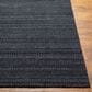 Surya Hickory Charcoal, Black and Gray 10" x 14" Indoor/Outdoor Area Rug, , large