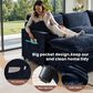 HOMLUX 107.87" Ultra-Comfort Chenille Sectional Sofa Set in Dark Blue, , large
