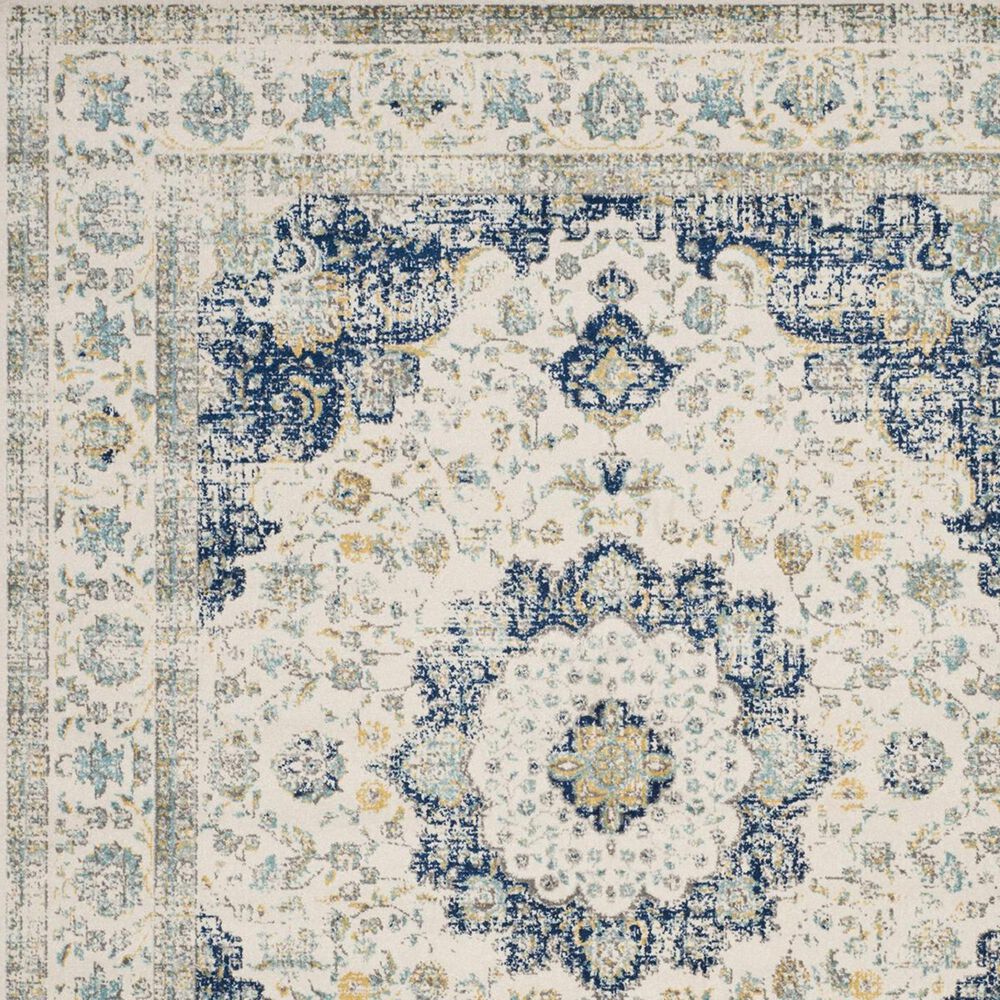 Safavieh Evoke EVK220C-5SQ 5&#39;1&quot; Square Ivory/Blue Area Rug, , large