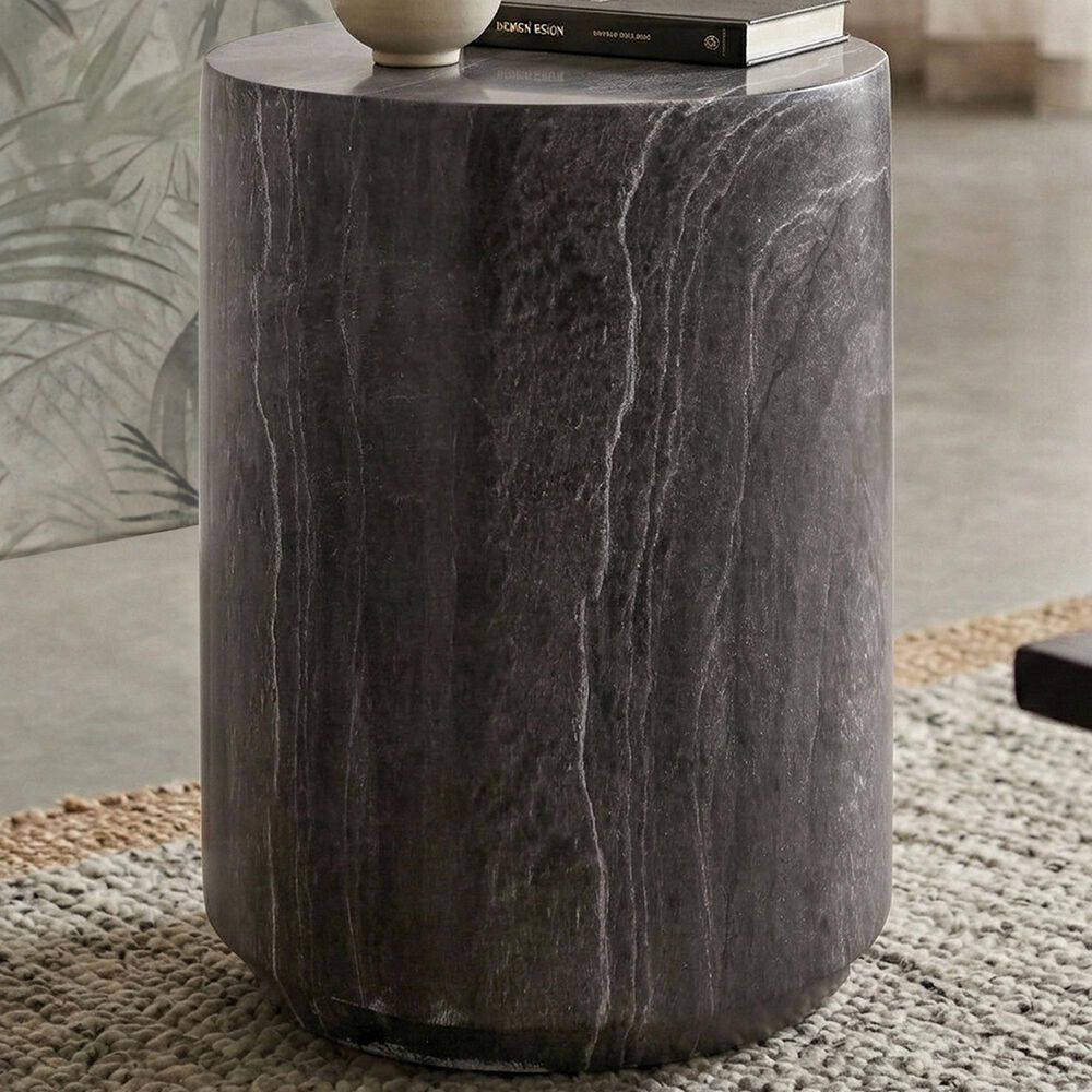 Furniture of America Karvyn 14" Side Table in Warm Gray, , large