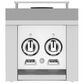 Hestan 12" Built-In Liquid Propane Double Side Burner in Froth White, , large
