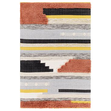 Surya Yuva 5" x 7"6" Red, Mustard, Black, Gray, Cream Area Rug, , large