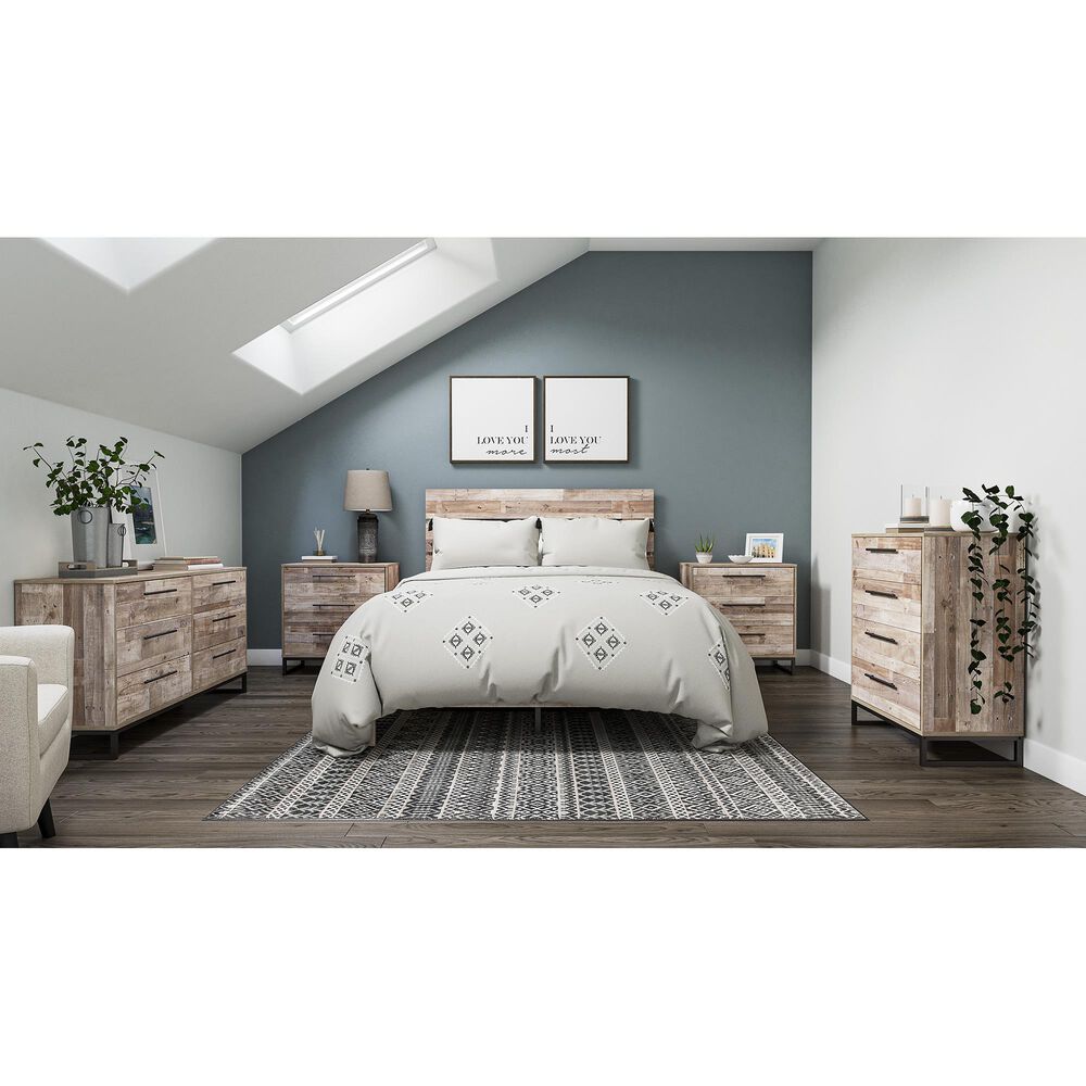 Ashley Neilsville 6-Drawer Dresser in Whitewash and Dark Pewter, , large