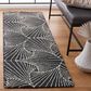 Safavieh Micro-Loop MLP174H 2"3" x 8" Charcoal and Ivory Runner, , large
