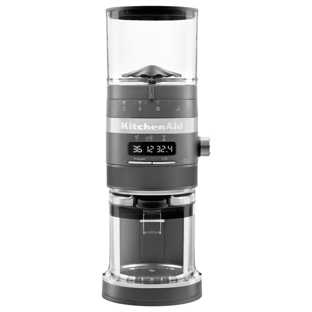 KitchenAid Burr Coffee Grinder in Matte Charcoal Grey, , large