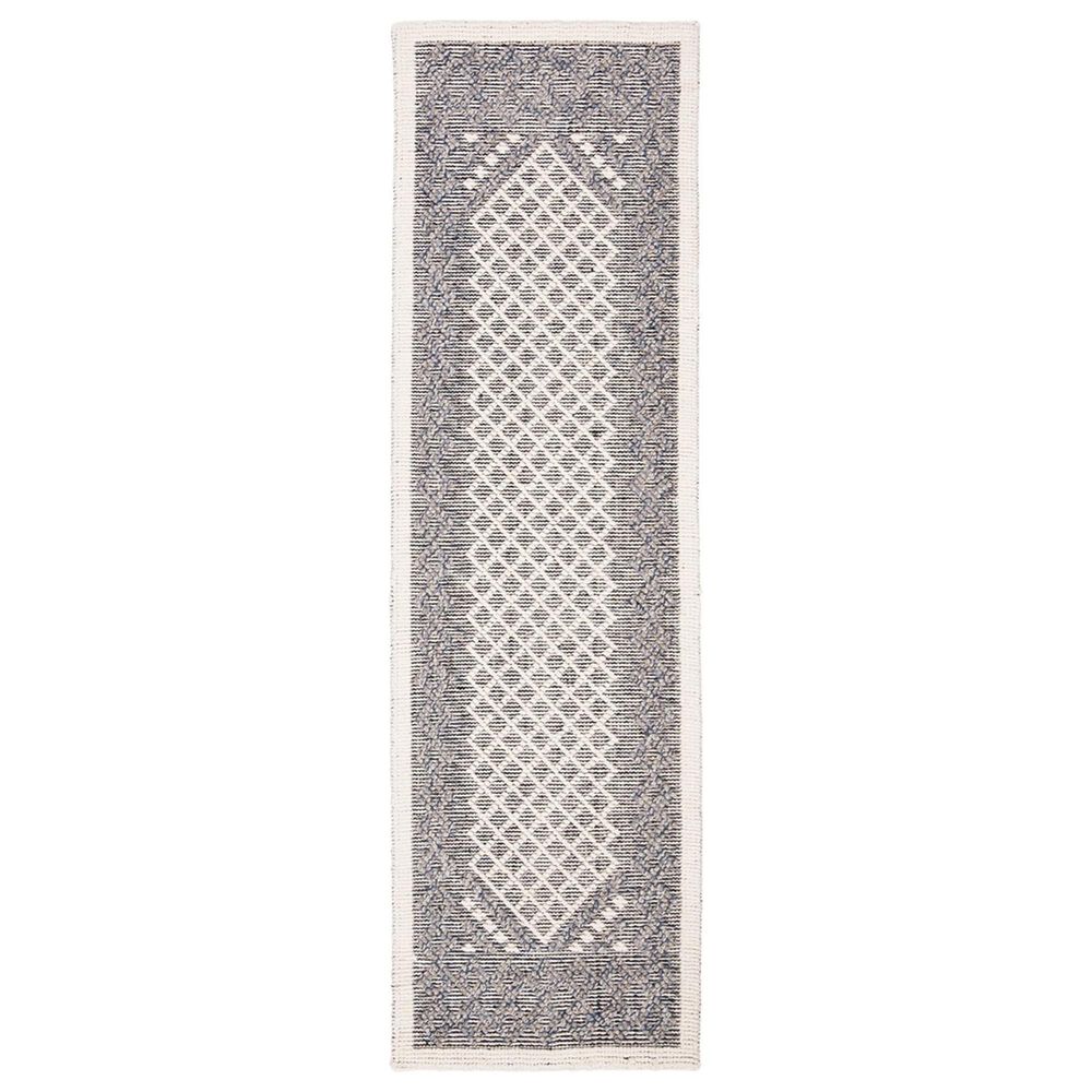 Safavieh Natura 2"3" x 8" Cream and Navy Runner, , large