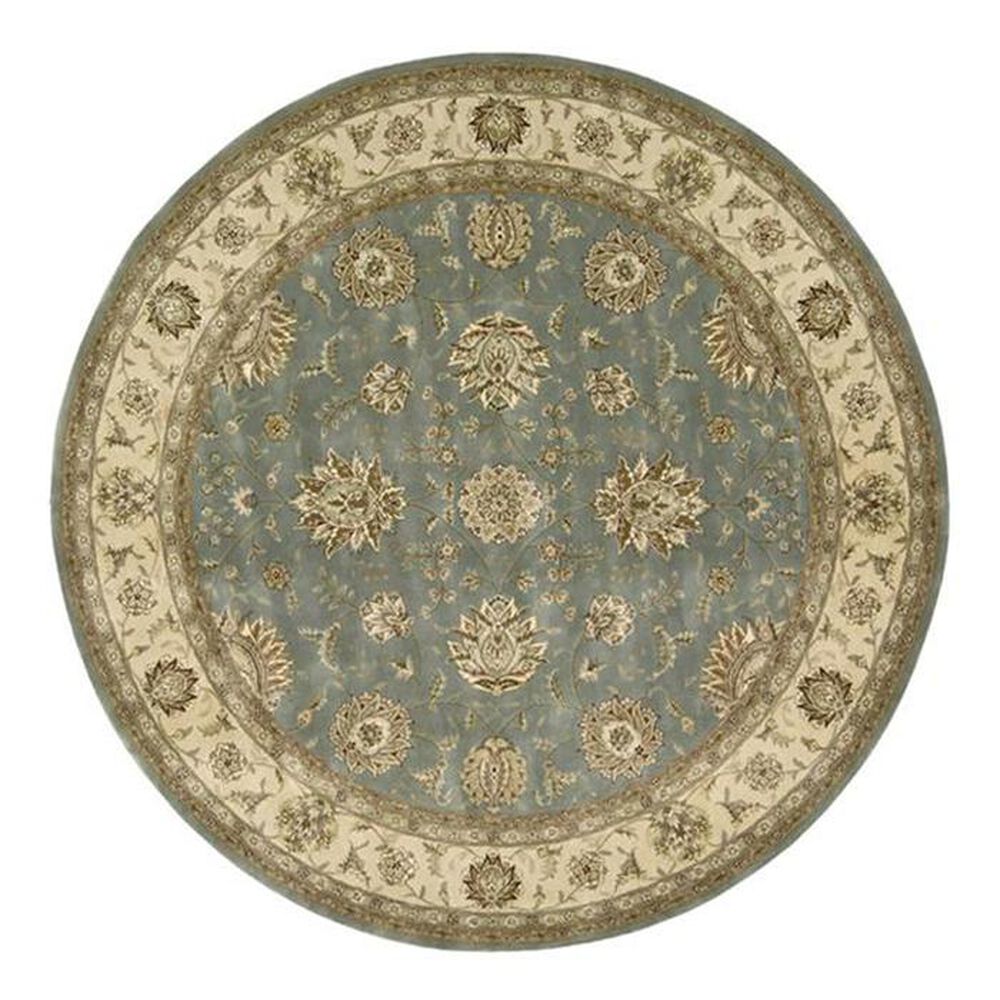 Nourison 2000 2210 8' Round Blue Area Rug Nebraska Furniture Mart