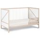 Hearth and Haven Pixie Zen 3-In-1 Convertible Crib in Washed Natural and White, , large