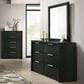 Mayberry Hill South Bend Contemporary Dresser and Mirror in Black, , large