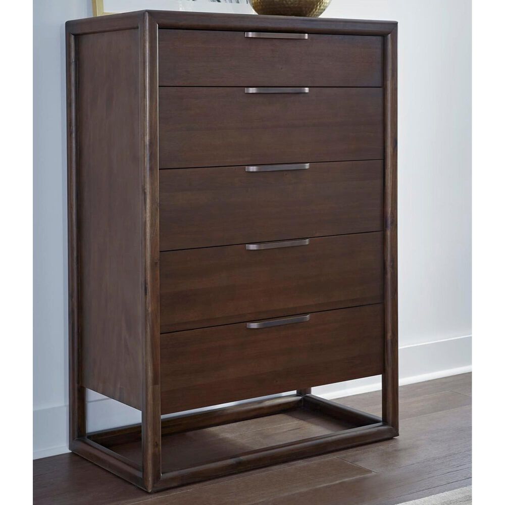 Urban Home Sol 5-Drawers Chests in Brown Spice, , large