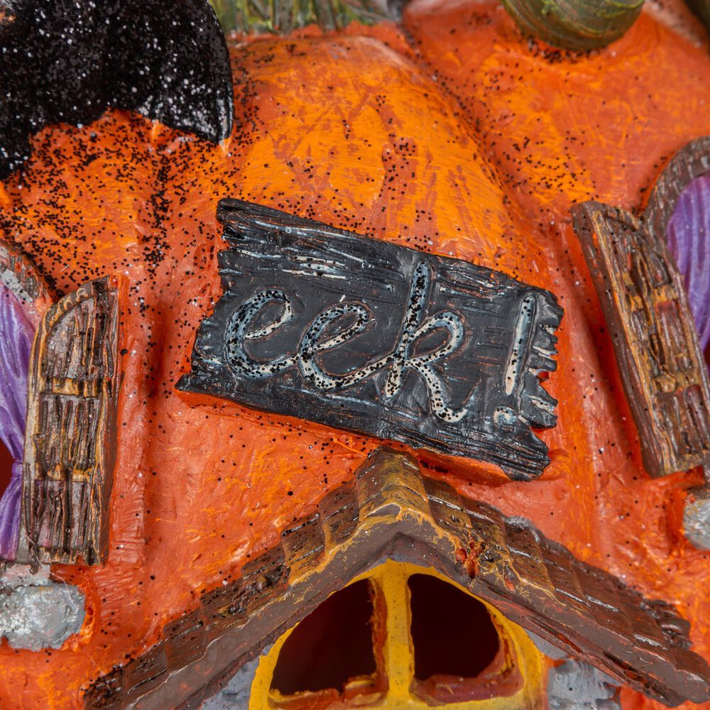 The Gerson Company 2-Piece Halloween Pumpkin House Set in Orange, , large