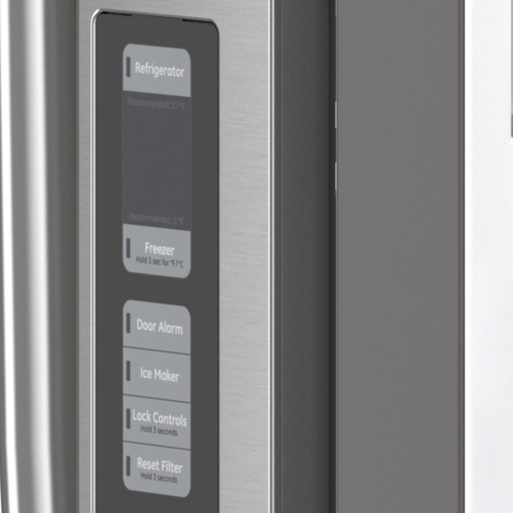 GE Appliances 28.7 Cu. Ft. 3-Door French Door Refrigerator in Stainless Steel, , large