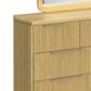 Mayberry Hill Sylvie 7 Drawer Dresser and Mirror in Natural, , large