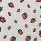 Creative Coop Little One Cotton Knit Baby Blanket with Strawberries in Cream, Red and Green, , large